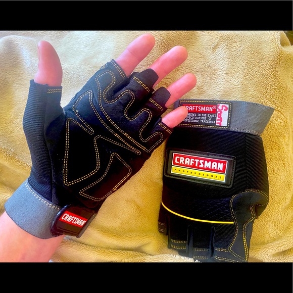 🔨CRAFTSMAN🔨 CARPENTER GLOVES EUC 🧤 - Picture 1 of 11